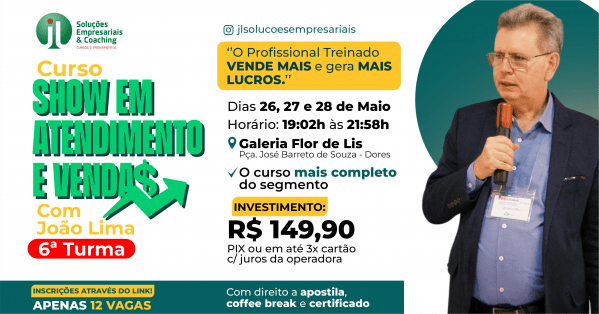 Imagem do evento Curso Show em Atendimento e Vendas 6