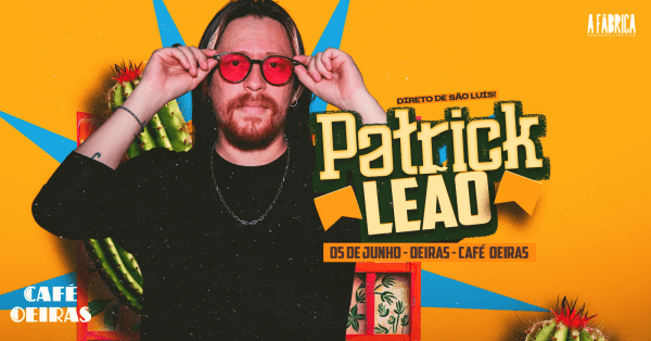 Imagem do evento Patrick Leão - 05 de Junho - Café Oeiras - Oeiras