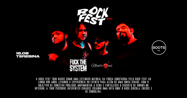 Imagem do evento Fuck The System - 16 de Agosto - Teresina - Roots Pub