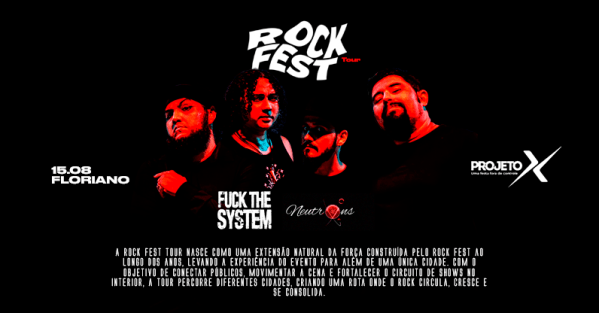 Imagem do evento Fuck The System - 15 de Agosto - Floriano - Projeto X
