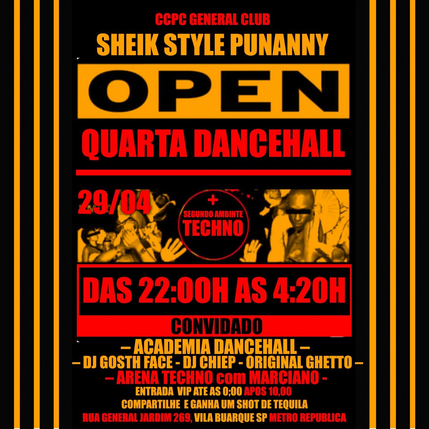 CCPC QUARTA 29 de ABRIL - NOVIDADE Dancehall Reggae FUNKHALL +