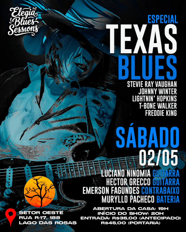 Imagem do evento Texas Blues - Luciano Ninomia Quarteto - Elegia Café - 02/05 (Sábado)