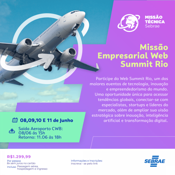 Imagem do evento Missão técnica Websummit Rio