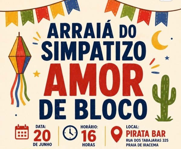 Imagem do evento Arraiá do Simpatizo Amor de Bloco