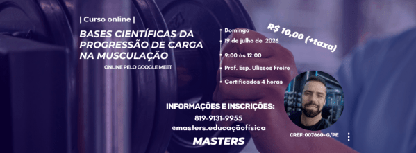 Imagem do evento Curso Online - Bases Científicas da Progressão de Carga na Musculação