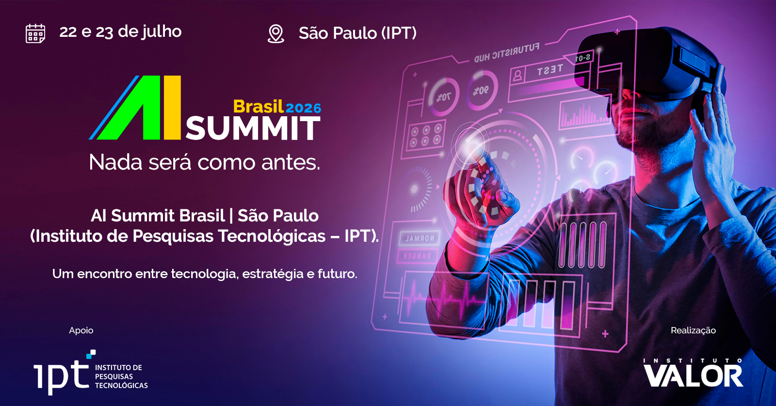 AI Summit Brasil 2026 | Etapa São Paulo (IPT) - Presencial