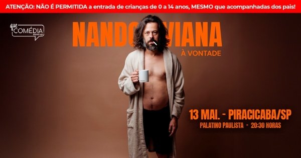 Imagem do evento NANDO VIANA em PIRACICABA - Stand up Comedy