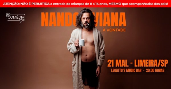 Imagem do evento NANDO VIANA em LIMEIRA - Stand up Comedy
