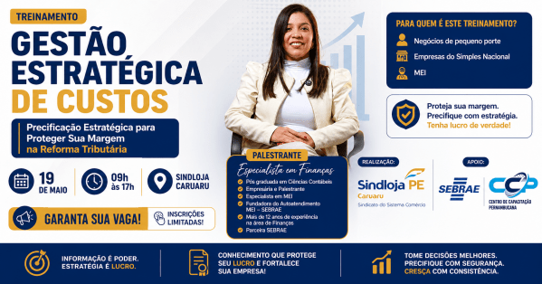 Imagem do evento GESTÃO ESTRATÉGICA DE CUSTOS Precificação Estratégica para Proteger Sua Margem na Reforma Tributária