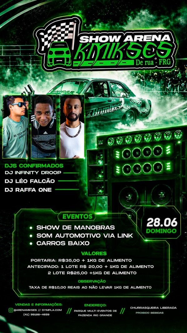 Imagem do evento Show Arena Kmikses