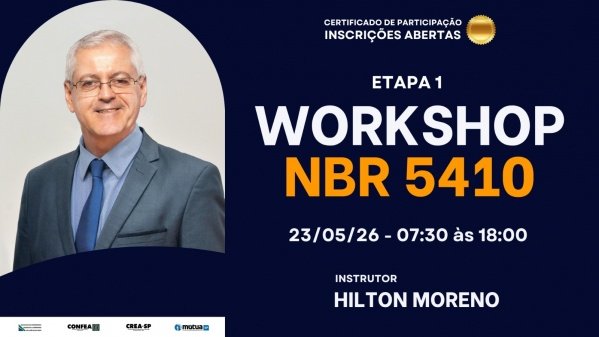 Imagem do evento WORKSHOP NBR 5410 - Instalações Elétricas