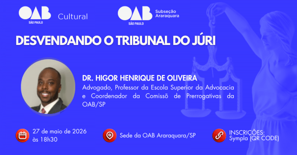 Imagem do evento DESVENDANDO O TRIBUNAL DO JÚRI