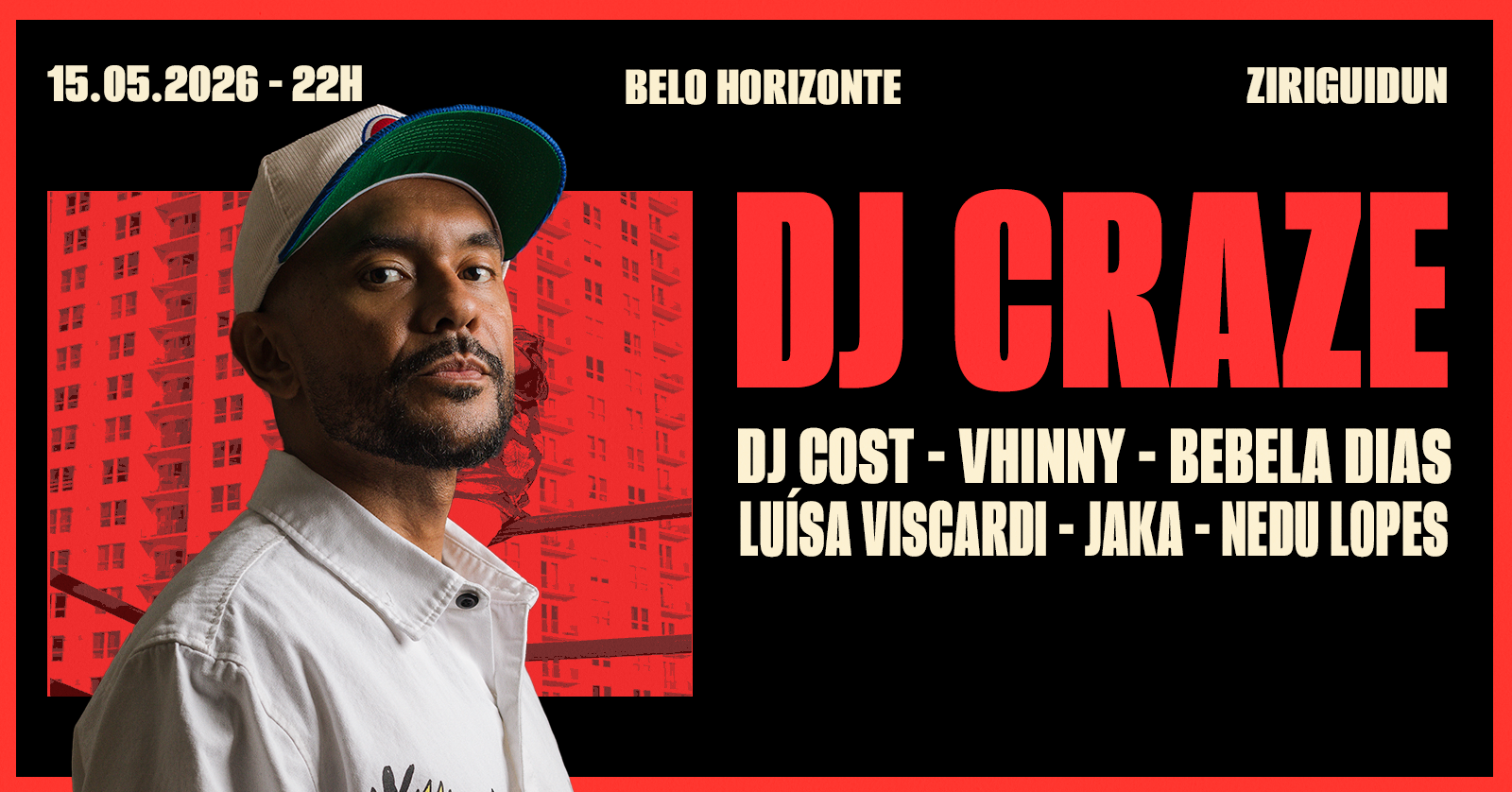 DJ CRAZE EM BELO HORIZONTE [SEXTA 15/05] em Belo Horizonte - Sympla