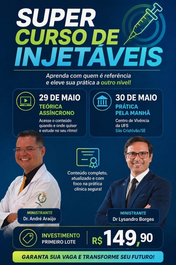 Imagem do evento Curso Teórico-Prático de Injetáveis: Métodos e Técnicas - 32º edição