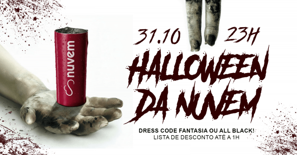 Imagem do evento Halloween da Nuvem À FANTASIA - 31/10