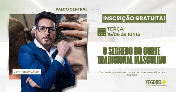 Imagem do evento O segredo do corte tradicional masculino.