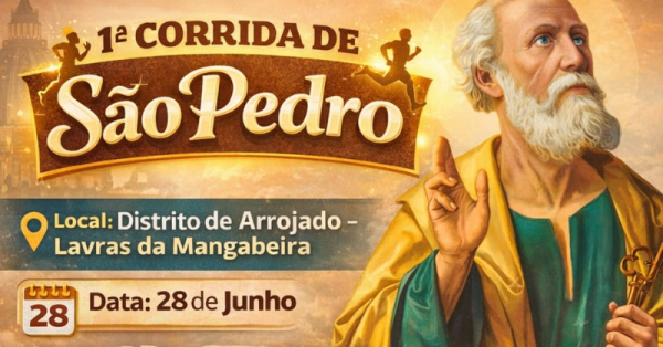 Imagem do evento 1ª Corrida de São Pedro - Arrojado - Lavras da Mangabeira-CE