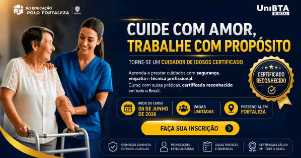 Imagem do evento CURSO CUIDADOR DE IDOSOS - PRESENCIAL em FORTALEZA 12 ENCONTROS