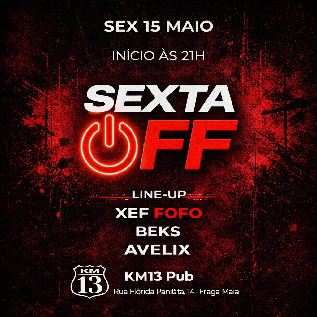 Capa do evento: SEXTA OFF #01  Progressive | Full On | Dark Psy
