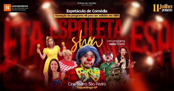 Imagem do evento Espoleta Show - Espetáculo de Comédia