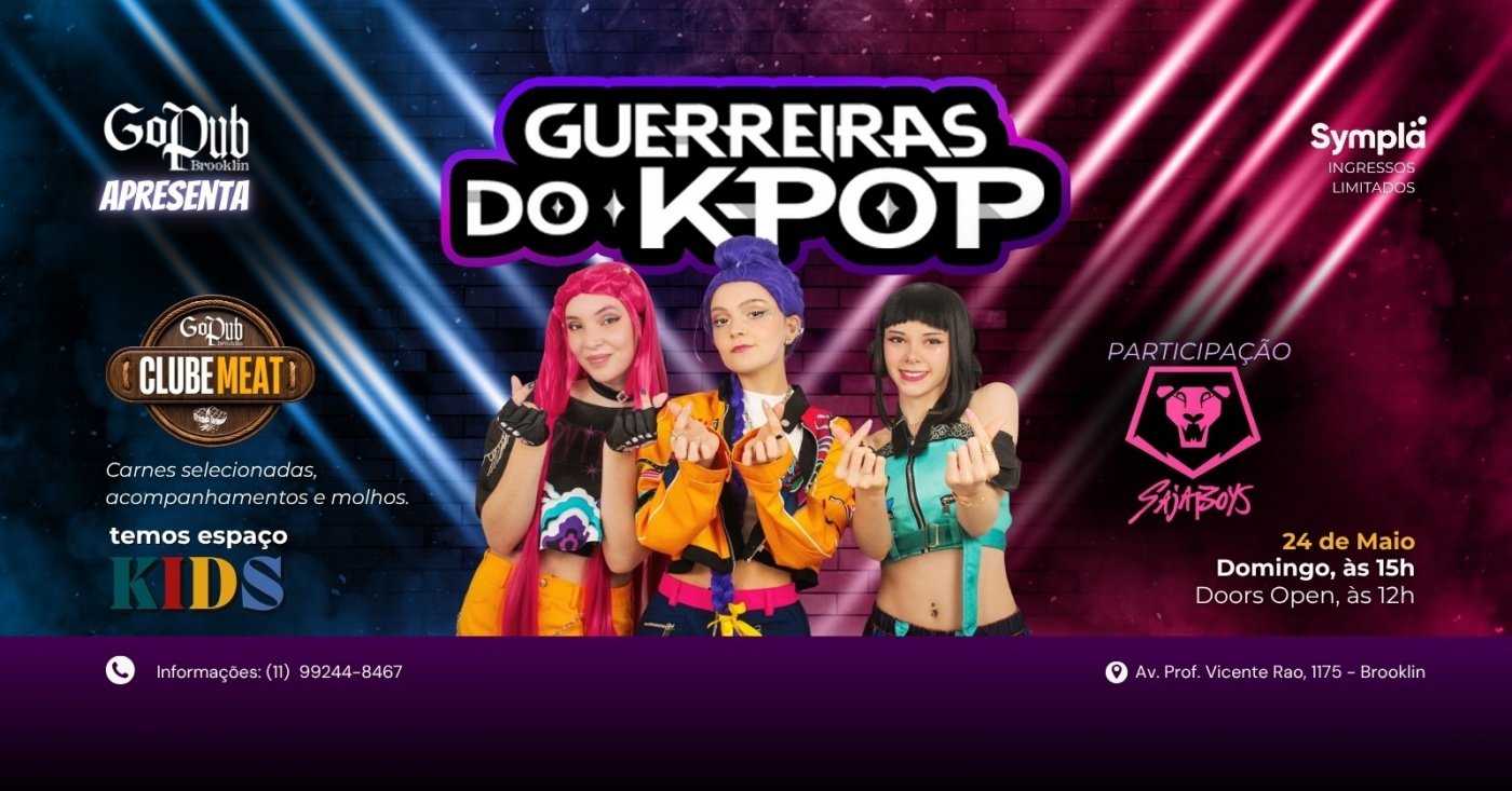 Guerreiras do K-Pop & Saja Boys - 24/05/2026 em São Paulo - Sympla
