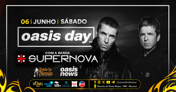 Imagem do evento OASIS DAY com a banda SUPERNOVA.
