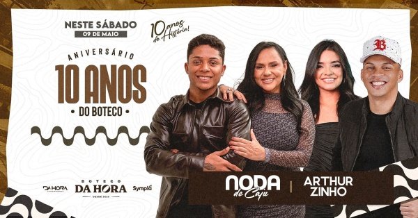 Imagem do evento 10 ANOS DO BOTECO - NODA DE CAJU 