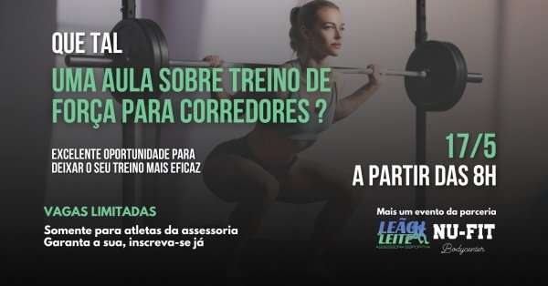 Imagem do evento FORÇA PARA CORREDORES