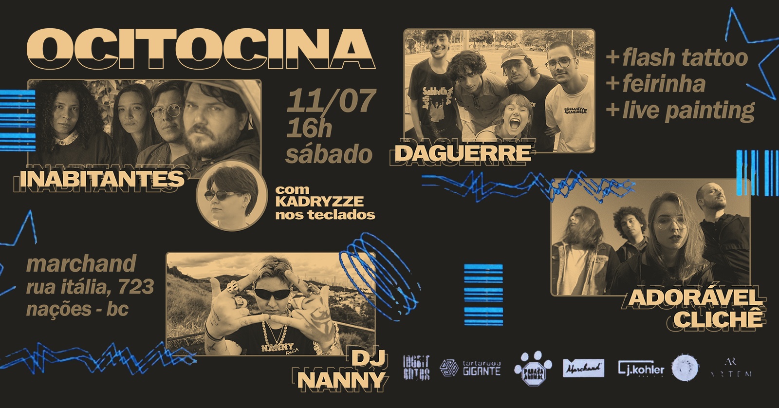 Ocitocina 2026 com Inabitantes, DJ Nanny, Daguerre e Adorável Clichê - Balneário Camboriú, SC