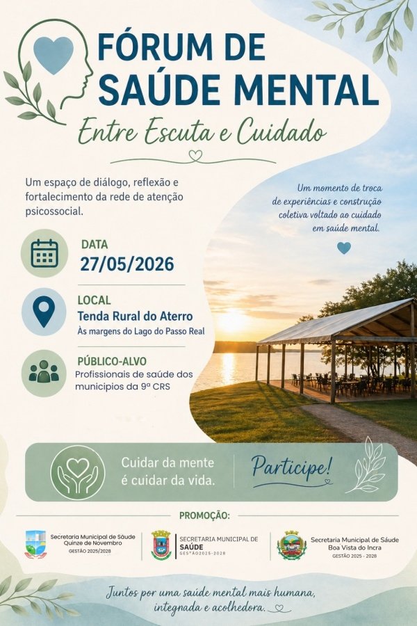 Imagem do evento Fórum de Saúde Mental: Entre Escuta e Cuidado