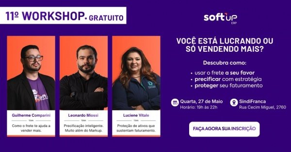 Imagem do evento 11° Workshop SoftUp ERP