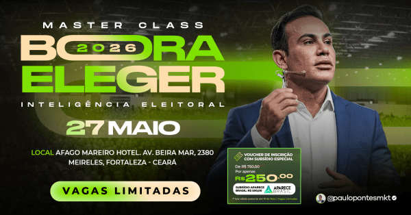 Imagem do evento Master Class | Bora Eleger 2026 | Inteligência Eleitoral
