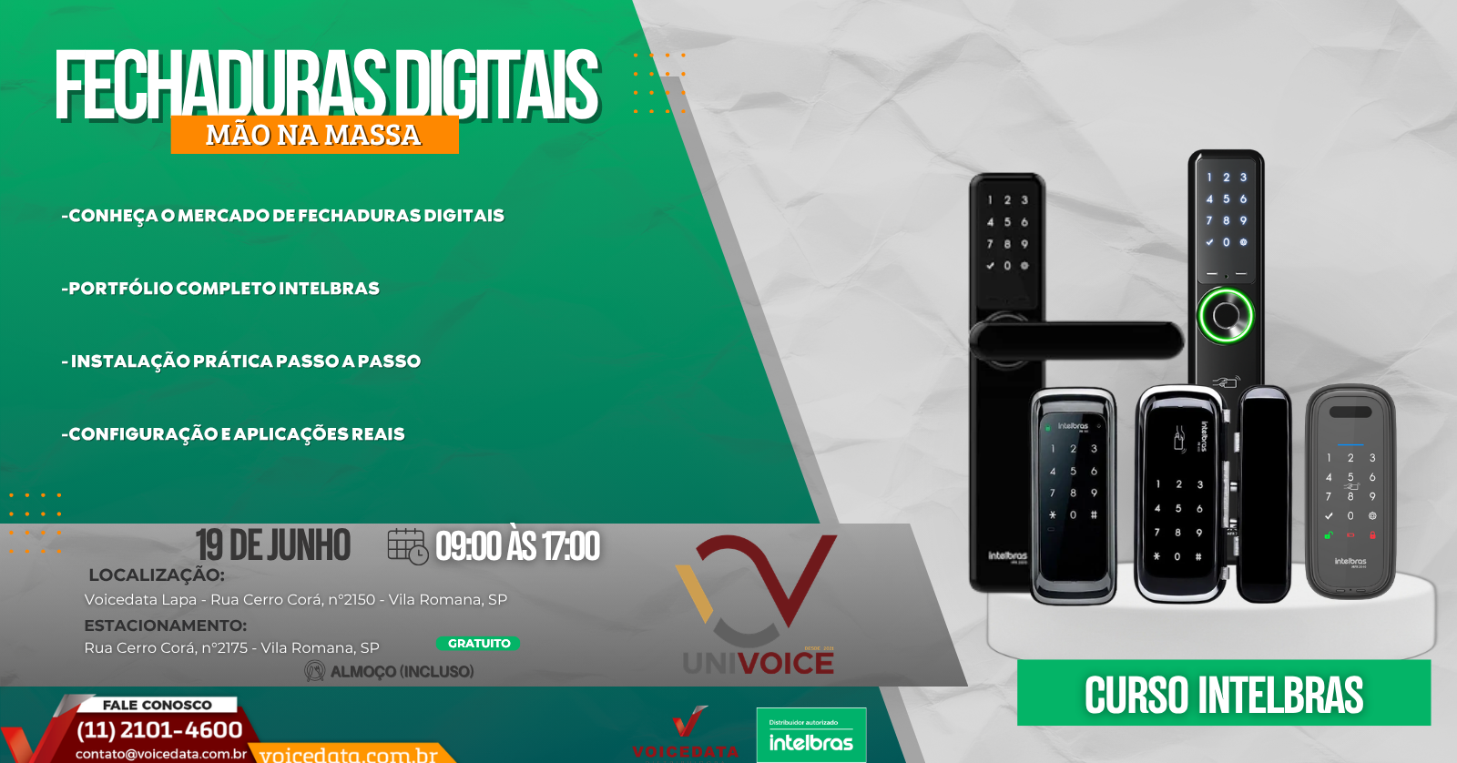 Curso Instalação de Fechaduras Digitais Intelbras em Osasco - Sympla