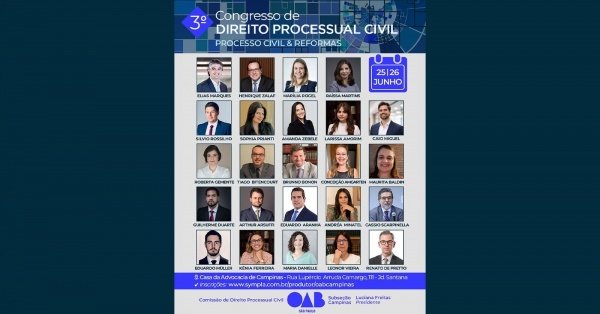 Imagem do evento 3º Congresso de Direito Processual Civil - 2º dia