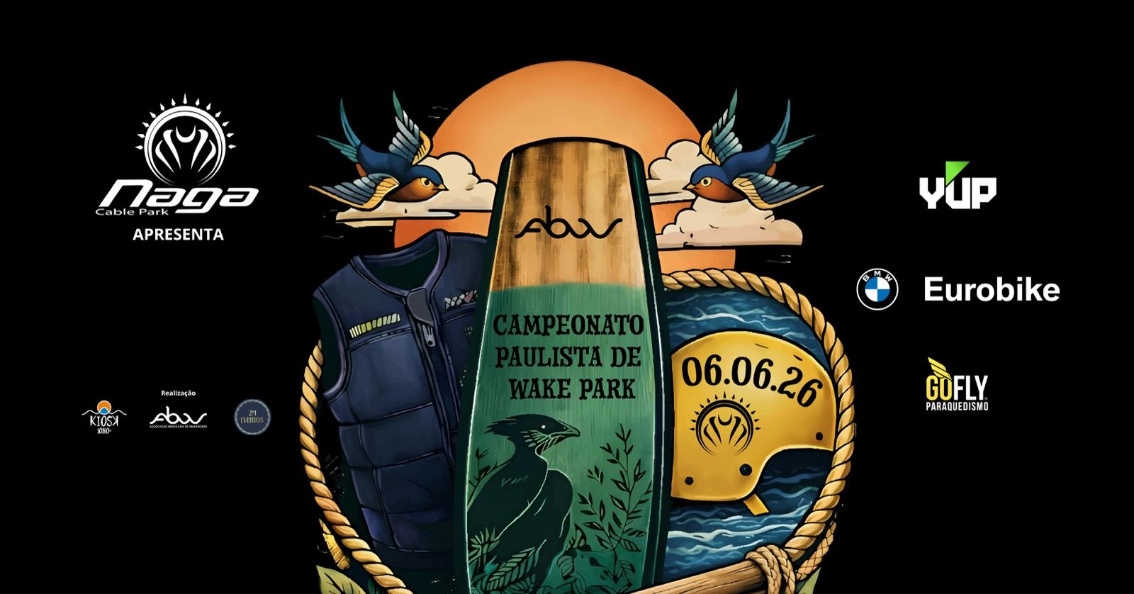 2a Etapa do Paulista de Wake 2026 - Naga - Jaguariúna, SP