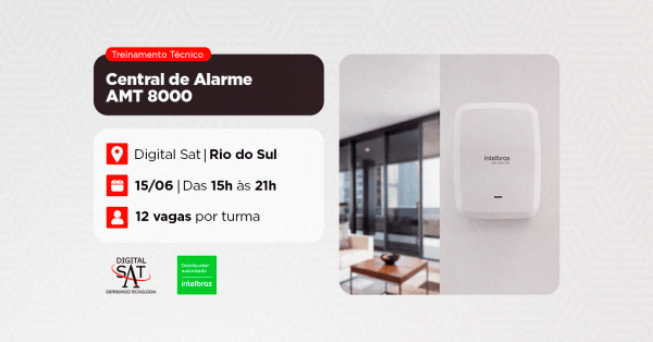 Imagem do evento Treinamento Técnico - Central de Alarme AMT 8000| Rio do Sul