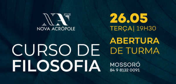 Imagem do evento Mossoró | Nova Acrópole| Curso de Filosofia Para Viver