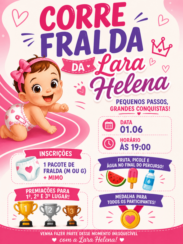 Imagem do evento Corre Fralda da helena