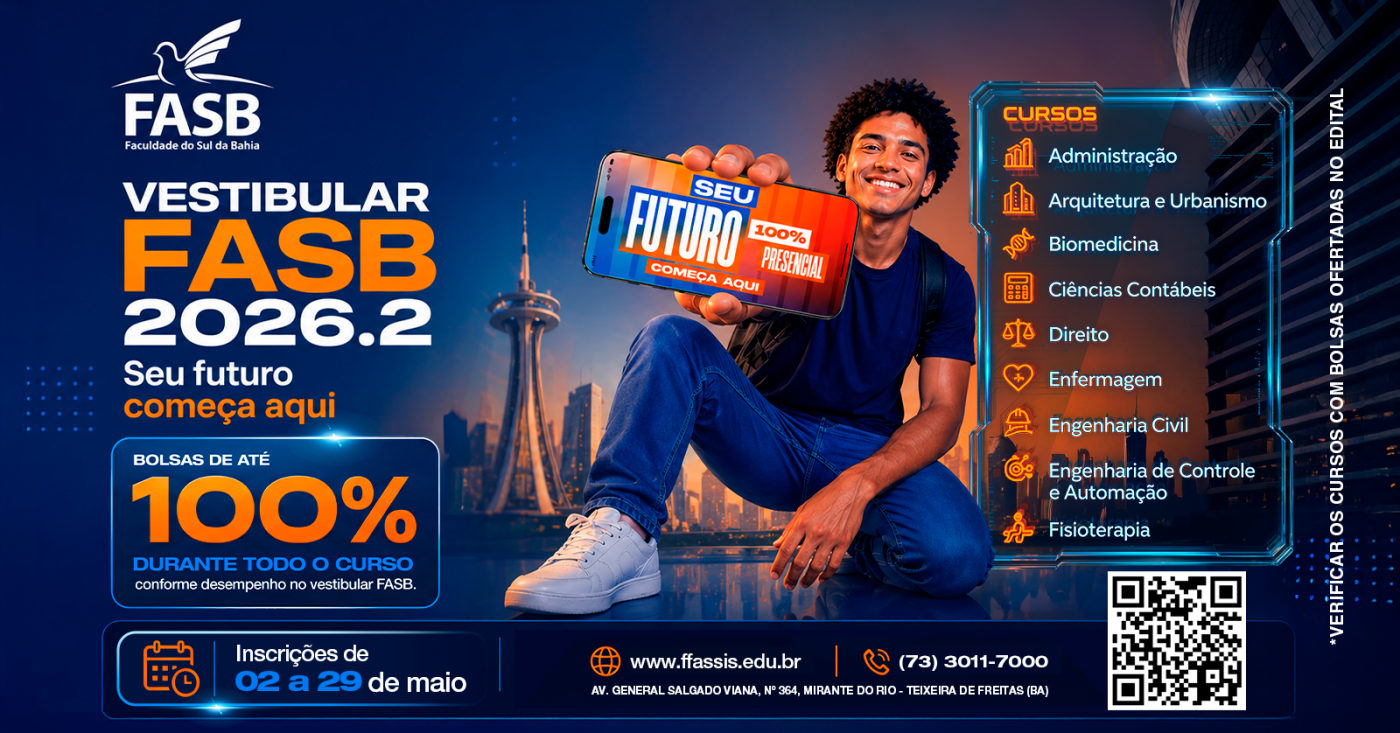 Vestibular FASB 2026.2 em Teixeira de Freitas - Sympla