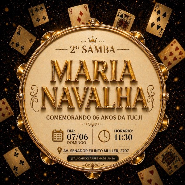 Imagem do evento 2° Samba MARIA NAVALHA