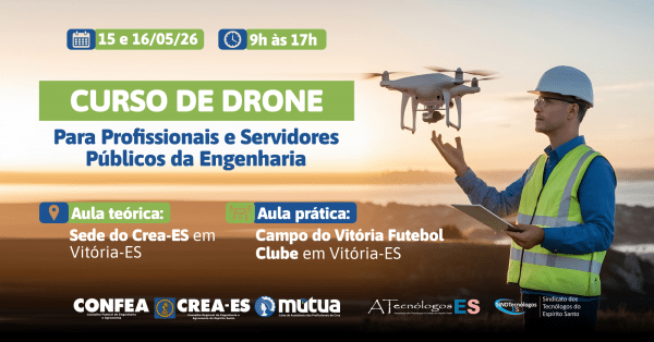 Imagem do evento Cursos de Drones para Profissionais e Servidores Públicos da Engenharia