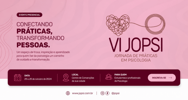 Imagem do evento VI JOPSI - Jornada de Práticas em Psicologia