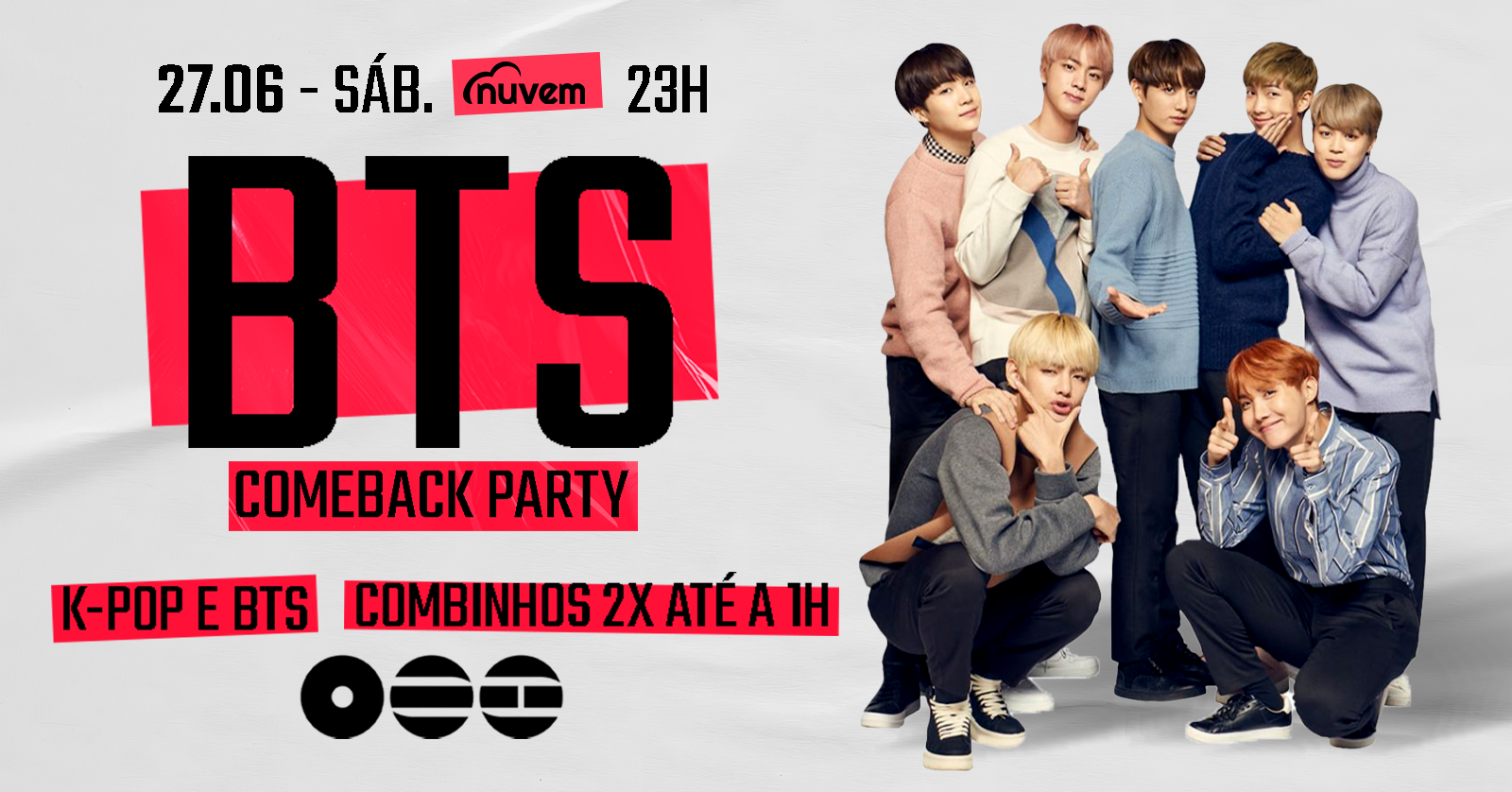 BTS Comeback Party / K-Pop, BTS e Pop - 27/06 - Porto Alegre, RS