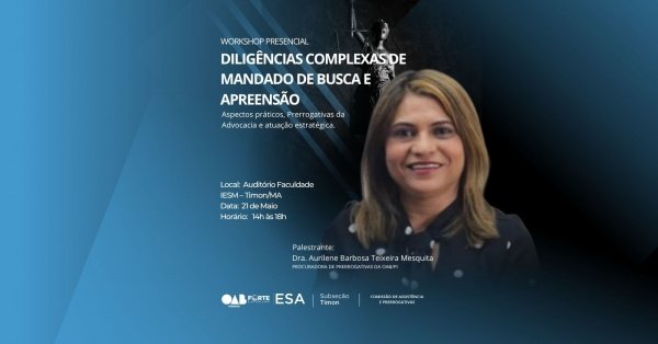 Imagem do evento DILIGÊNCIAS COMPLEXAS DE MANDADO DE BUSCA E APREENSÃO