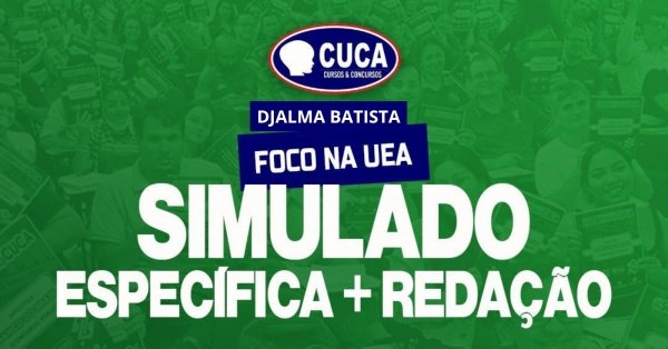 Imagem do evento SIMULADO ESPECÍFICA + REDAÇÃO - UNIDADE DJALMA BATISTA