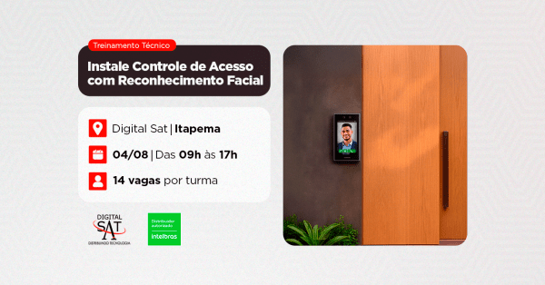 Imagem do evento Treinamento Técnico - Instale Controle de Acesso com Reconhecimento Facial | Itapema