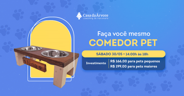 Imagem do evento Faça você mesmo COMEDOURO PET - Seja o herói e alimente o amor