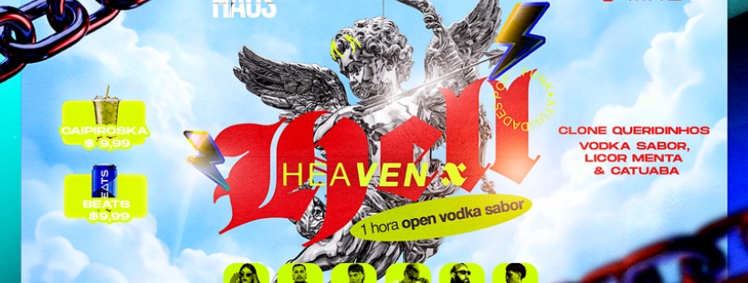 HEAVEN AND HELL - 1H DE OPEN BAR DE VODKA - PROMO BEATS em Caruaru