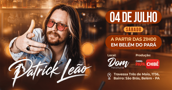 Imagem do evento Patrick Leão em Belém