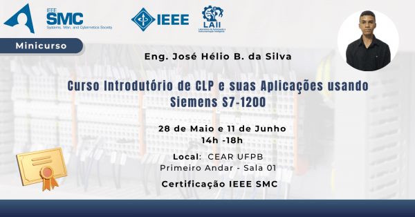 Imagem do evento Curso Introdutório de CLP e suas Aplicações usando Siemens S7-1200
